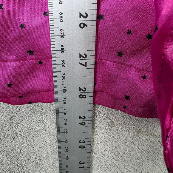 Womens Morgan Taylor Pink & Black Stars Sleep Shirt Button Up Long Sleeve XXL - Picture 5 of 6